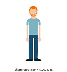 male avatar cartoon standing character man