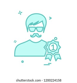 Male avatar icon design vector