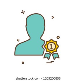 Male avatar icon design vector