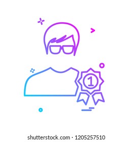 Male avatar icon design vector