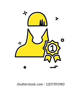 Male avatar icon design vector