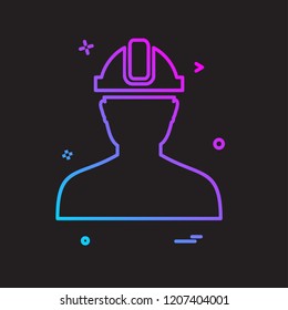 Male avatar icon design vector