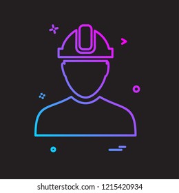 Male avatar icon design vector