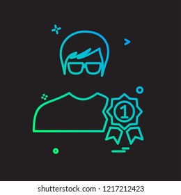 Male avatar icon design vector