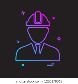 Male avatar icon design vector