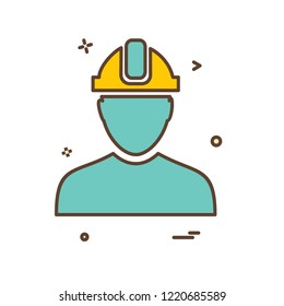 Male avatar icon design vector