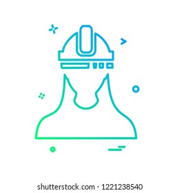 Male avatar icon design vector
