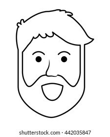 Male avatar icon. Man design. vector graphic