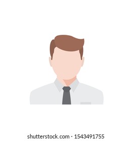 Male avatar icon suitable for info graphics, websites and print media and interfaces. Flat icon, clip art.