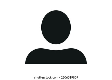 Male avatar icon. Unknown or anonymous person. Default avatar profile icon, social media user. Business man. Man profile silhouette isolated on white background. Vector illustration