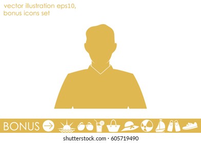 Male avatar Icon Vector