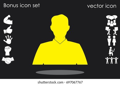 Male avatar Icon Vector