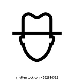 Male avatar mini line, icon, background and graphic. The icon is black and white, linear  flat, vector, pixel perfect, minimal, suitable for web and print. 