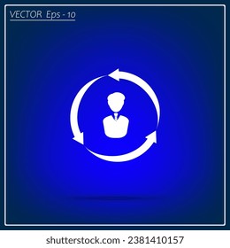 Foto de perfil de avatar masculino. Icono del vector.