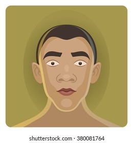 Male Avatar Triangle Face Shape