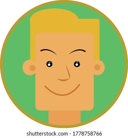 male avatar vector design. eps10