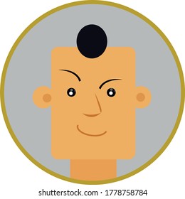 male avatar vector design. eps10