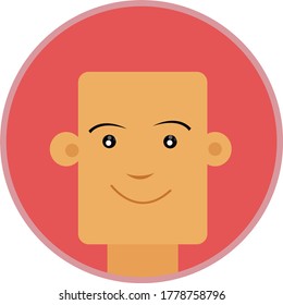 male avatar vector design. eps10