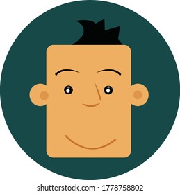 male avatar vector design. eps10