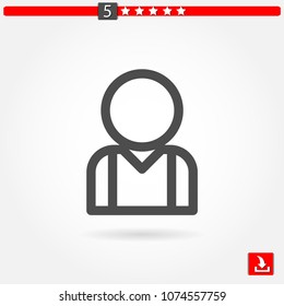 male avatar vector icon