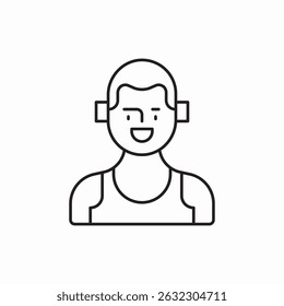 male basketball player icon sign vector