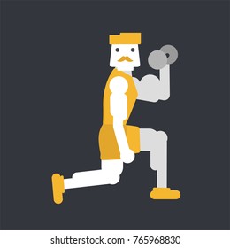 Male biceps workout