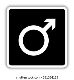 Male - black vector icon