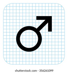 Male - black  vector icon