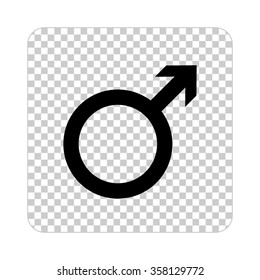 Male -  black vector icon
