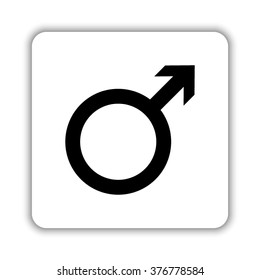 Male  - black vector icon