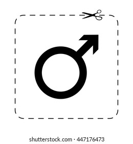 Male  - black vector icon
