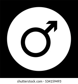 Male -  black vector icon