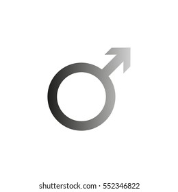 Male -  black vector icon