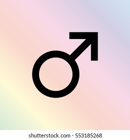 Male -  black vector icon