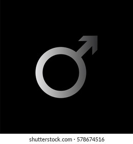 Male -  black vector icon