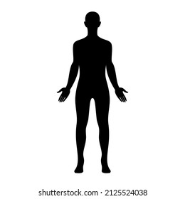 Male body illustration vector design