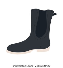 male boot illustration vector isolated