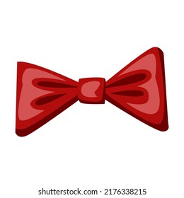 Male bow tie accessories vector illustration. Shoes, suit, shirt, bow tie, wallet, briefcase of business man or office worker isolated on white