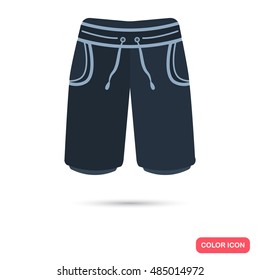 Male briefs color flat icon