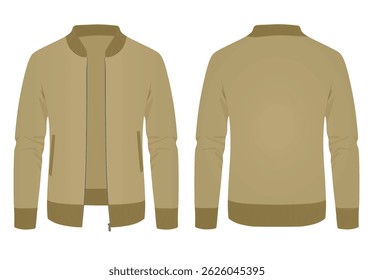 Male  brown jumper. vector illustration