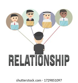 male business letter relationship design character