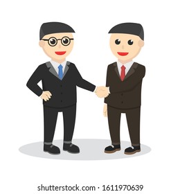 male businessman cooperation design people