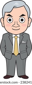 Male businessman with his hands in his pockets