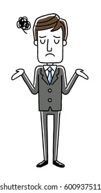 Male businessman: I am troubled, amazed

