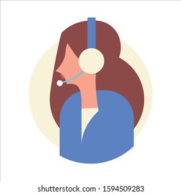 Male call center avatar icon