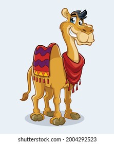 male camel cute cartoon design