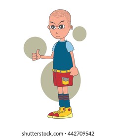 male cartoon character