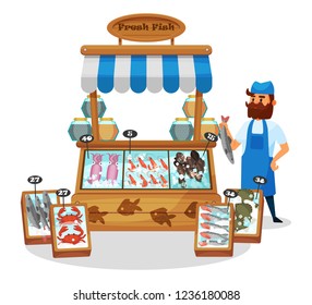 Fish Market Illustration Images Stock Photos Vectors Shutterstock