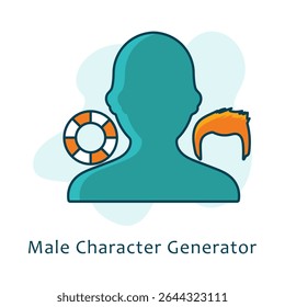 Gerador De Personagem Masculino, Avatar, Ícone De Perfil, Jogador, Esportes, Educação, Vetor De Usuário, Identidade Pessoal, Estudante, Carreira
