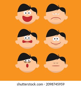 male characters with different expressions